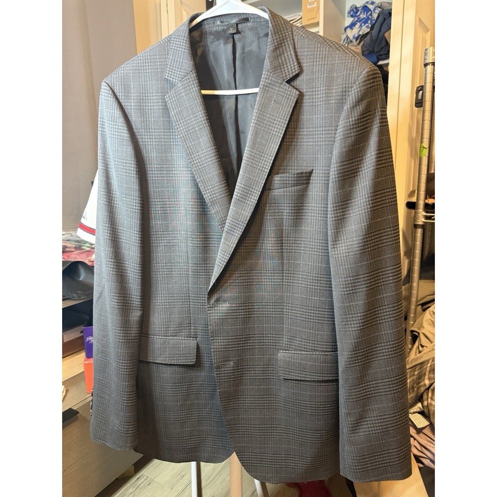 Hugo Boss Men's Gray Wool/ Polyester Blend 42L